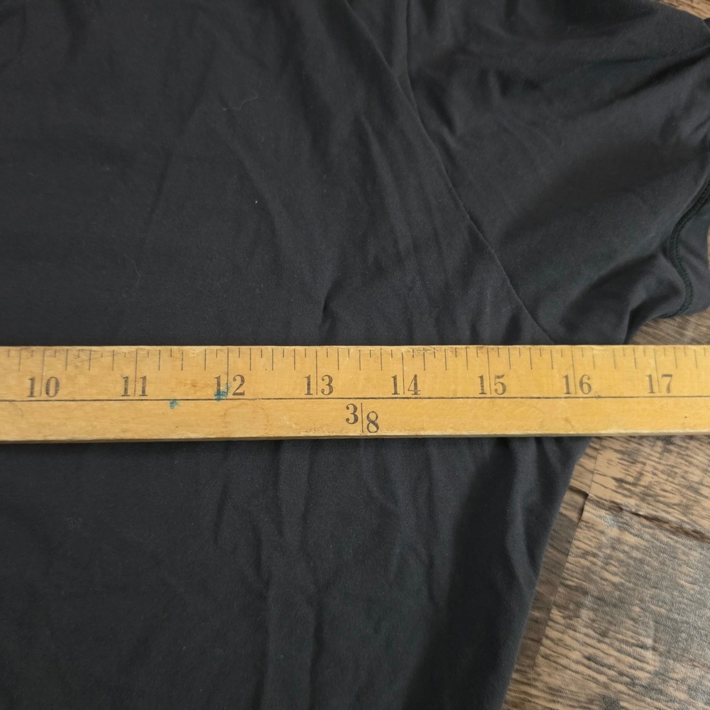 SKIMS Fits Everybody T-Shirt Womens Large Black Short Sleeve Crew Neck Top - Picture 3 of 4